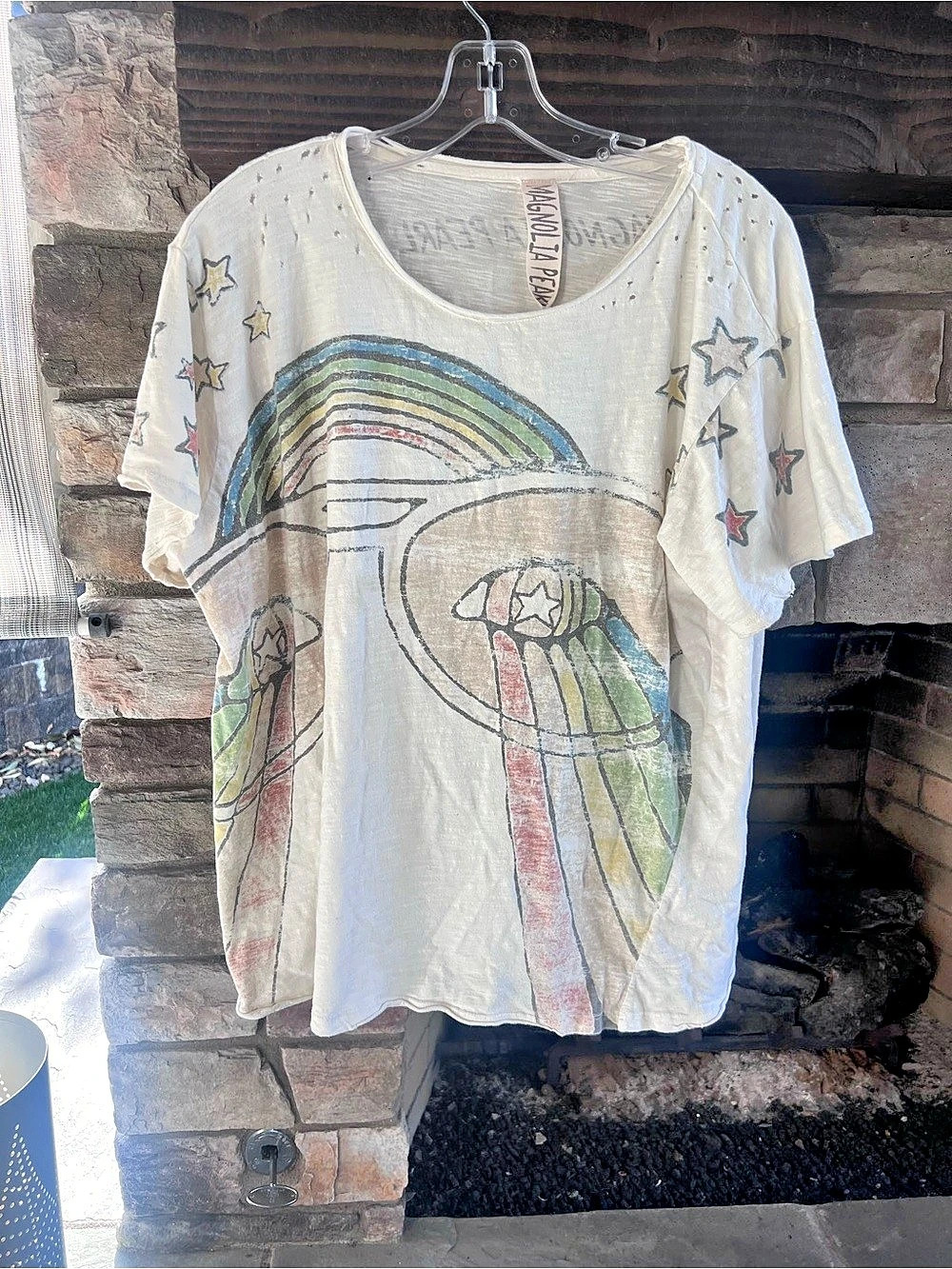 Magnolia Pearl Graphic Short Sleeve Tee in White